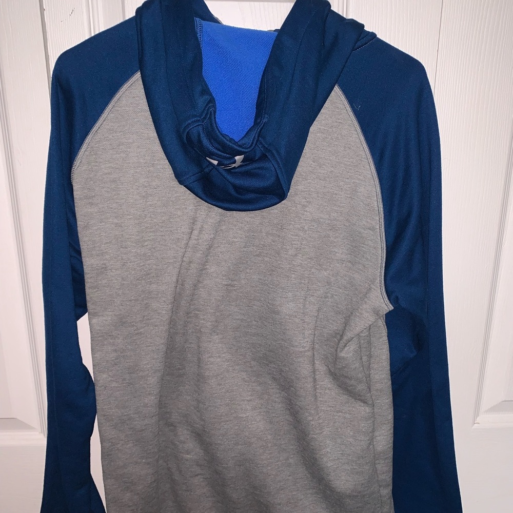 Grey and Blue Under Armour zip up
